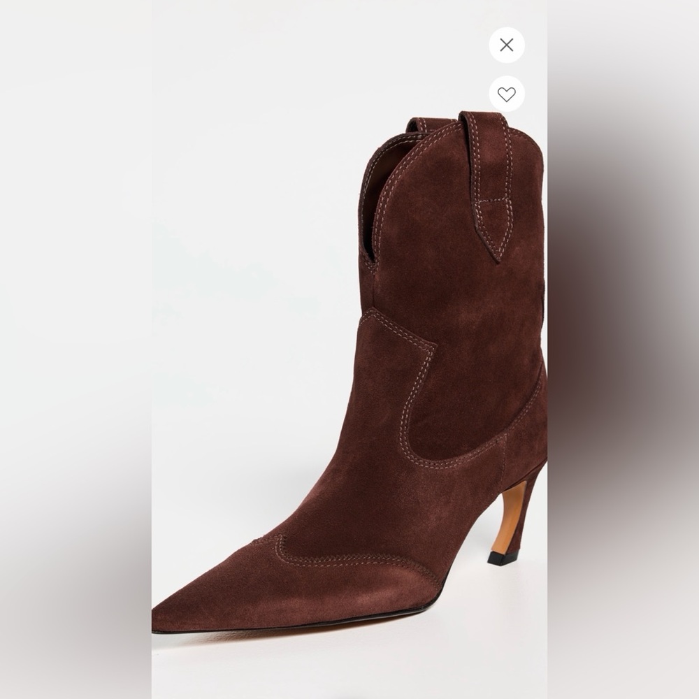 Schutz Maryann curve suede boot NIB